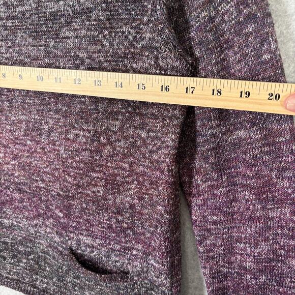 Leo & Nicole Sweater Large‎ Cotton Pockets Speckled Marled Artsy Abstract Petite - Picture 8 of 12